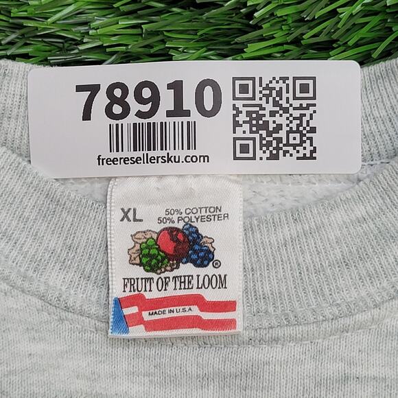 Vintage Tuttle Basketball Cropped Sweatshirt Large 22x23 USA - Picture 7 of 14